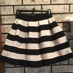 Express stretchy striped skirt